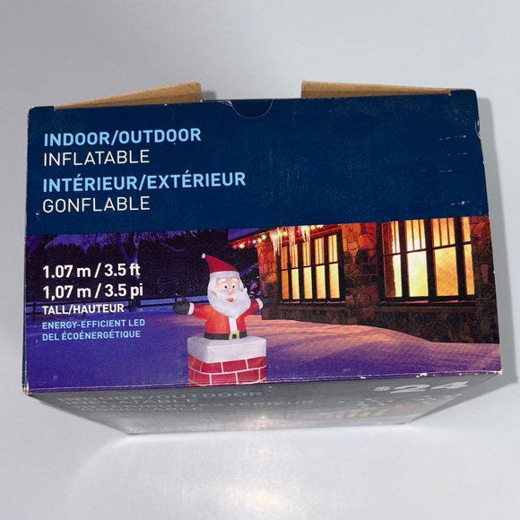 Santa in Chimney Inflatable - Picture 4 of 4